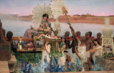 The finding of Moses by Лоуренс Альма-Тадема, 1904 — digital art print download