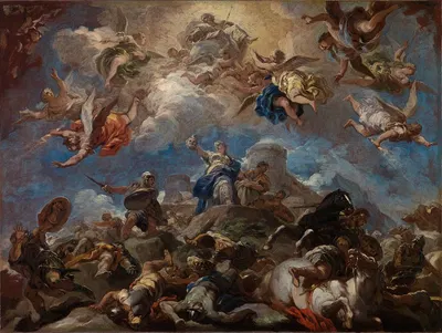 Judith Displaying the Head of Holofernes by Luca Giordano — digital art print download