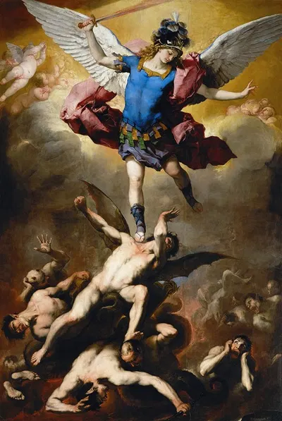 The Fall of the Rebel Angels by Luca Giordano, 1660-1665 — digital art print download