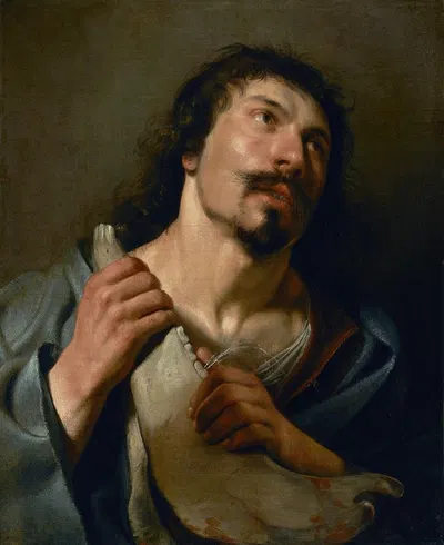 Saint Sebastian Thrown into the Cloaca Maxima by Лудовико Караччи, 1612 — digital art print download