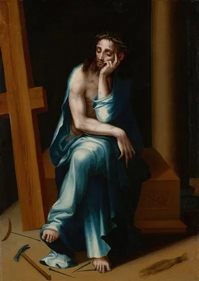Man of Sorrows by Luis De Morales, c. 1560 — digital art print download