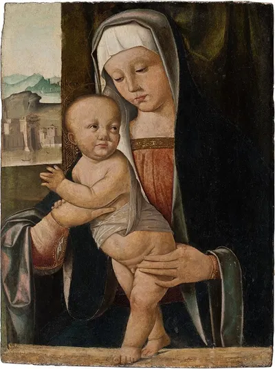 Madonna and Child by Марко Басайти — digital art print download