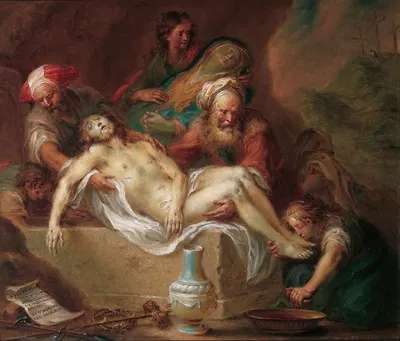 Entombment of Christ by Мартин Иоганн Шмидт, 1780 — digital art print download