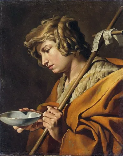 St John the Baptist by Matthias Stom, 1630 - 1650 — digital art print download