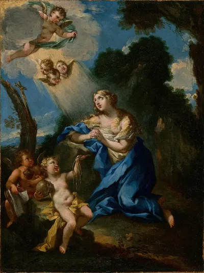 Penitent Magdalene by Michele Rocca, 1698 — digital art print download
