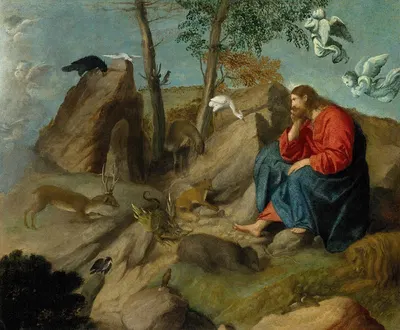 Christ in the Wilderness by Моретто да Брешия — digital art print download