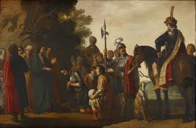 Christ with the Centurion by Claes Cornelisz. Moeyaert, 1632 — digital art print download