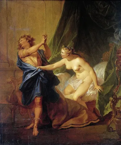 Joseph and Potiphar's Wife by Nicolas Bertin, 1690 - 1710 — digital art print download