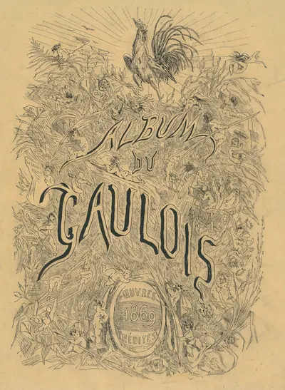 Album du Gaulois – frontispice by Félicien Rops, 1869 — digital art print download