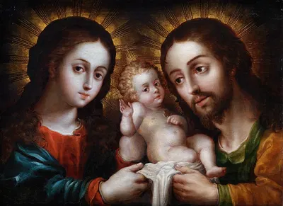 The Holy Family by Nicolás Rodríguez Juárez — digital art print download