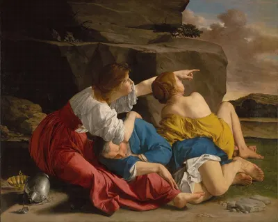 Lot and His Daughters by Оразио Джентилески — digital art print download
