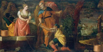 Rebecca at the Well by Paolo Veronese, 1580-1585 — digital art print download