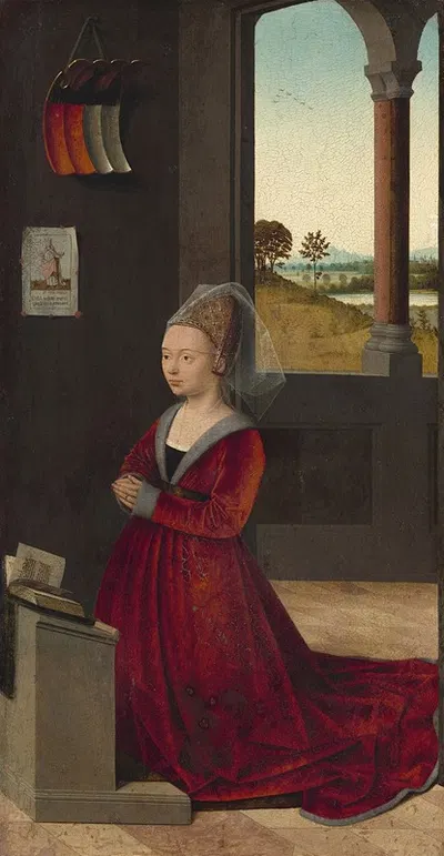Portrait of a Female Donor by Петр Христус, c. 1455 — digital art print download