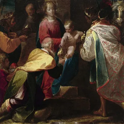 The Adoration of the Magi by Pier Francesco Mazzucchelli, c. 1600 — digital art print download