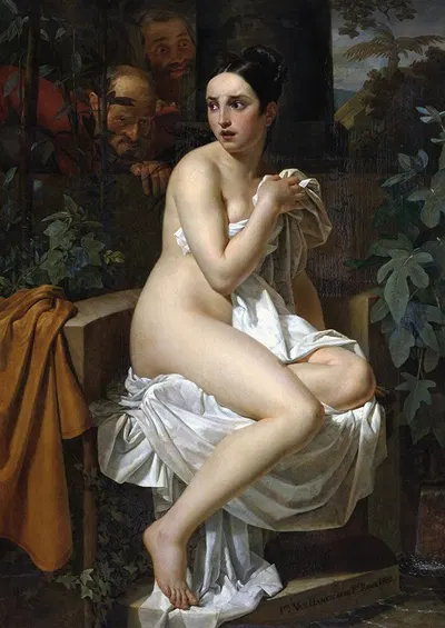 Susanna and the Elders by Питер ван Ханселаэр, 1820 — digital art print download
