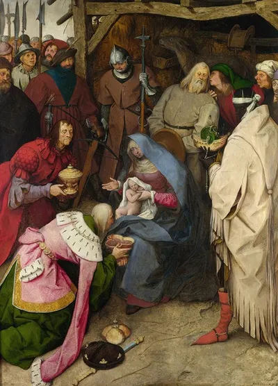 The Adoration of the Kings by Pieter Bruegel The Elder, 1564 — digital art print download