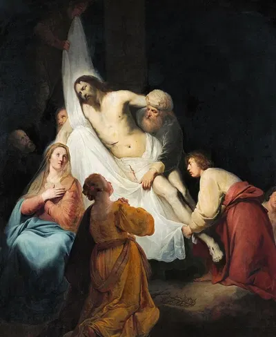 The Descent from the Cross by Питер Франсз. де Греббер, 1633 — digital art print download