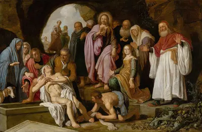 The Raising of Lazarus by Pieter Lastman, 1622 — digital art print download