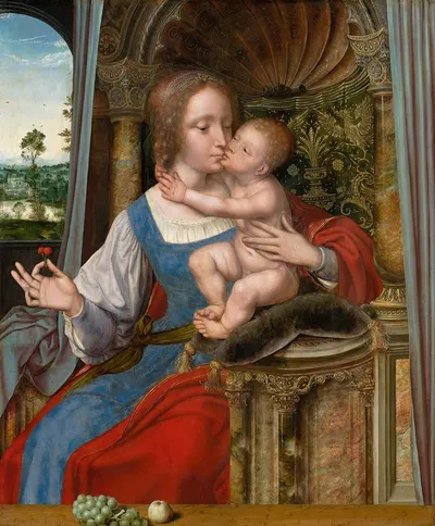 Madonna and Child by Quentin Massys — digital art print download