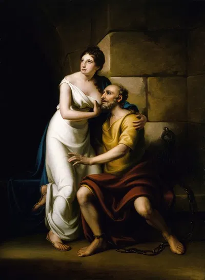 The Roman Daughter by Рембрандт Пил, 1811 — digital art print download