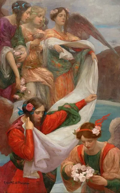 Angels Descending by Руперт Банни — digital art print download