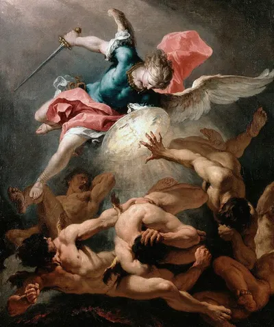 The Fall of the Rebel Angels by Sebastiano Ricci — digital art print download