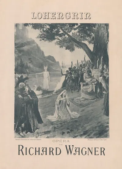 Lohengrin opéra de Richard Wagner by Жорж Антуан Рошегросс, 1891 — digital art print download