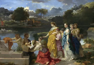 The Finding of Moses by Себастьен Бурдон — digital art print download