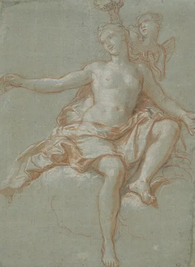 Cupid Stealing Venus' Floral Crown by Антуан Койпель, 1705-1708 — digital art print download