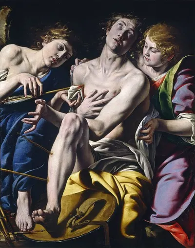 Saint Sebastian by Танцио да Варалло — digital art print download
