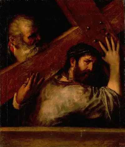 Carring of the Cross by Тициан, 1565 — digital art print download