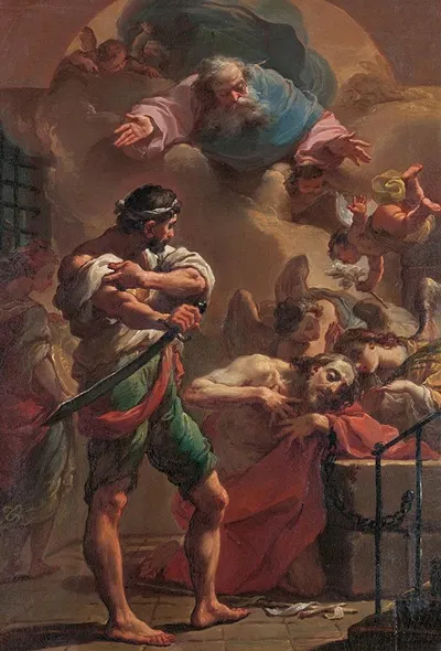 The Execution of Saint John the Baptist by Убальдо Гандольфи — digital art print download