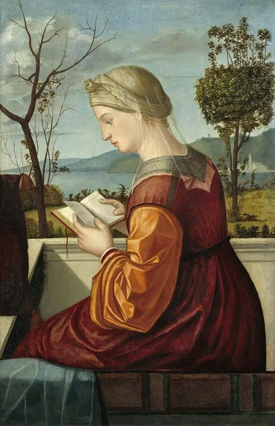 The Virgin Reading by Витторе Карпаччо, c. 1505 — digital art print download