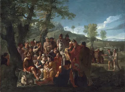 Saint John the Baptist Preaching by Виллем Рейтер, c. 1665 — digital art print download