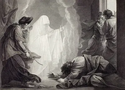 Saul and the Witch of Endor by Уильям Шарп, 1788 — digital art print download