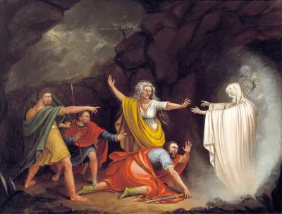 Saul and the Witch of Endor by William Sidney Mount, 1828 — digital art print download