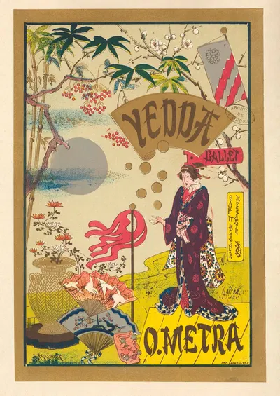 Yedda, ballet, Gille et Mortier, Mérante, O. Metra by Гюстав Фрепон, 1879 — digital art print download
