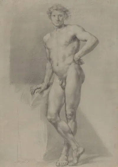 Male Nude Study by Антон Рафаэль Менгс — digital art print download