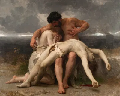 The First Mourning by Уильям Бугеро, 1888 — digital art print download