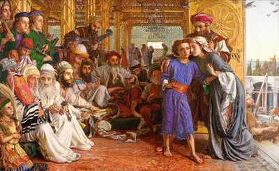 The Finding of the Saviour in the Temple by Уильям Моррис Хант — digital art print download