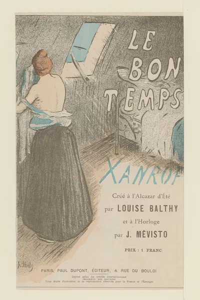 Le – bon – temps – Xanrof by Henri-Gabriel Ibels, 1895 — digital art print download