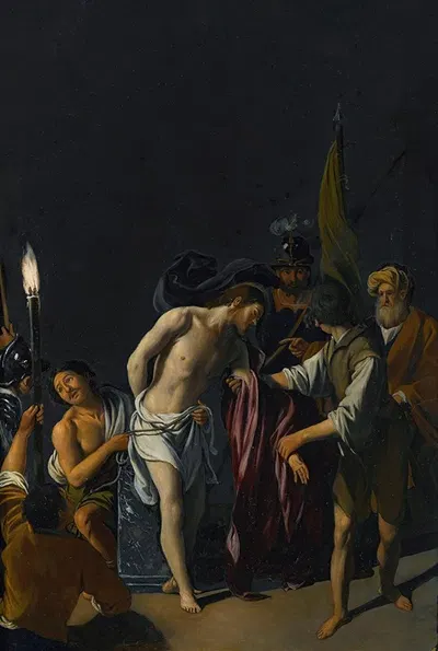 Christ Tied To The Column by Alessandro Turchi — digital art print download