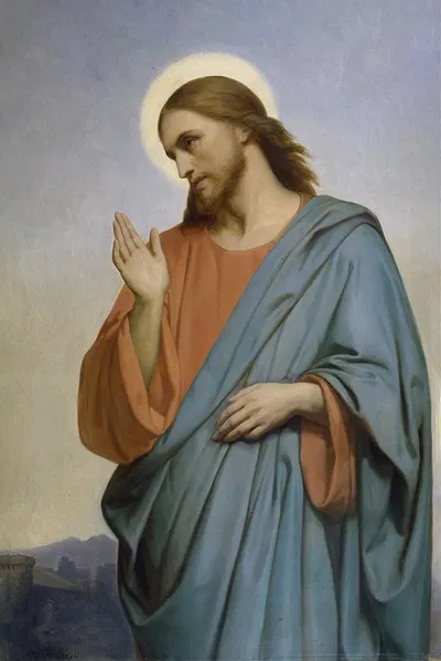 Christ Weeping Over Jerusalem by Ary Scheffer, 1849 — digital art print download
