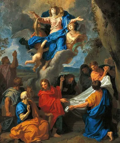 Assumption Of The Virgin by Шарль Лебрюн — digital art print download