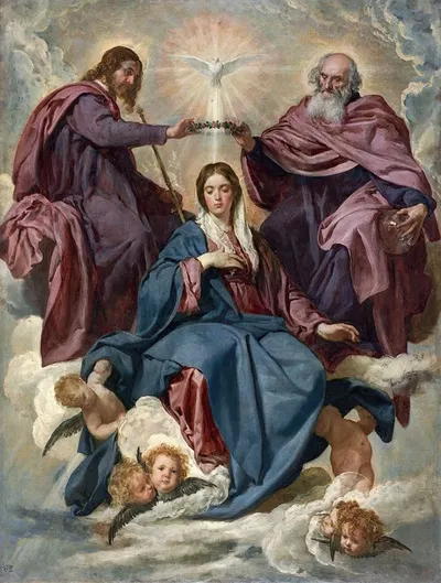 La Coronación De La Virgen by Диего Веласкес — digital art print download
