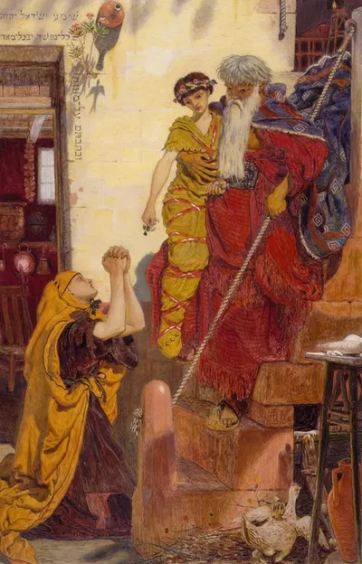 Elijah And The Widow's Son by Форд Мадокс Браун, 1864 — digital art print download