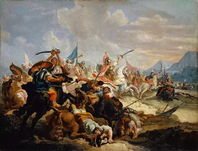 Joshua Lets The Sun Stand Still In The Battle Of The Amorites by Франческо Фонтебассо — digital art print download