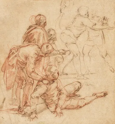 Spectators Amazed by Battista Franco — digital art print download