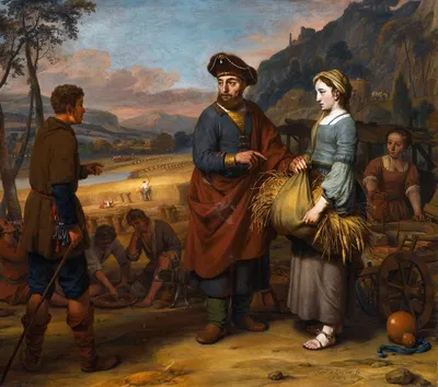 Rurh And Boaz by Гербранд ван ден Эйкхаут, 1672 — digital art print download