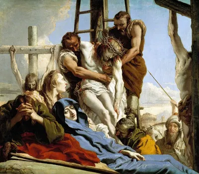 El Descendimiento by Джованни Доменико Тьеполо, 1772 — digital art print download